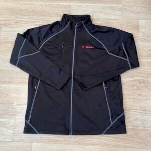 T-Mobile Jacket Men’s L Black Pink North End Gravity Performance Fleece Full Zip